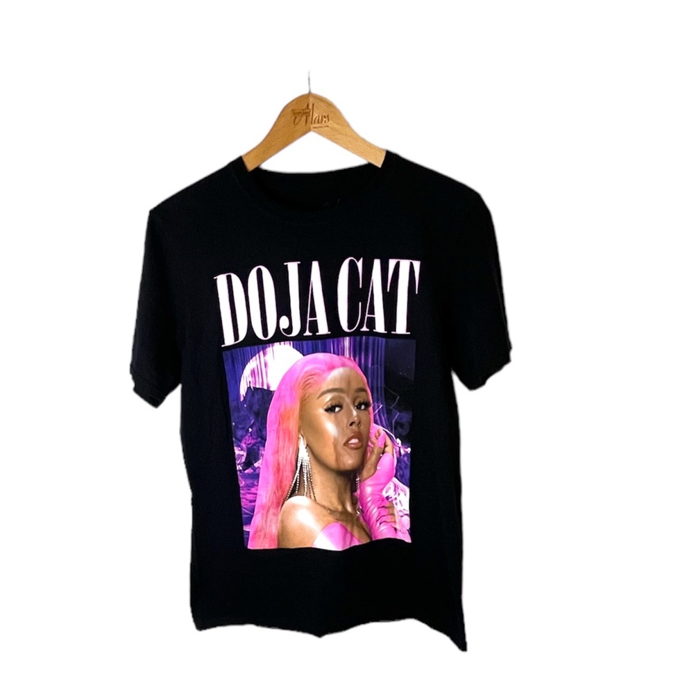 Doja Cat Graphic Black T'shirt Women's Size Large - Picture 1 of 2